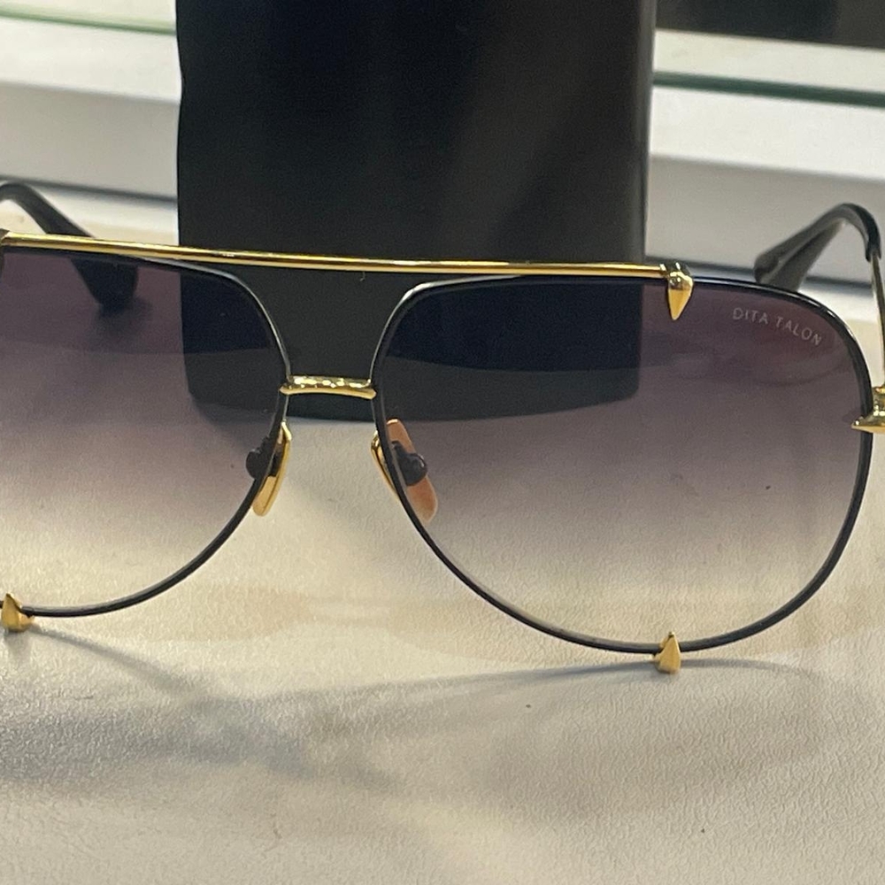 DITA Talon Gold and Black Sunglasses